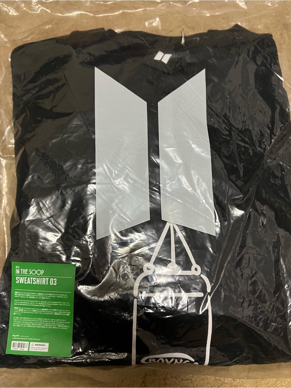 BTS Black Graphic Sweatshirt - In The Soop 03